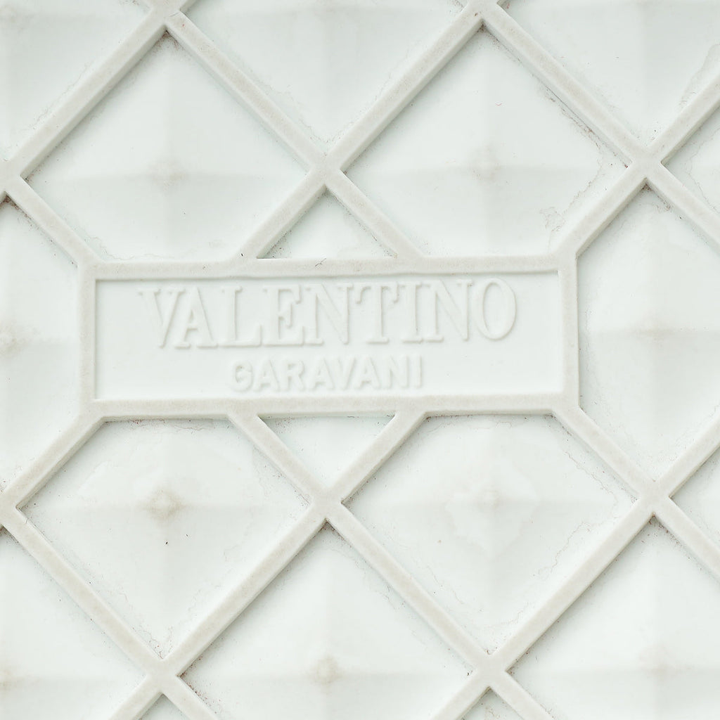 Valentino White One Stud XL Nappa Low-Top Sneaker 38.5