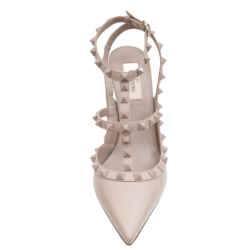 Valentino Poudre Rockstud Caged Slingback Pump 38.5