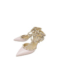 Valentino Pink Rockstud Caged Ankle Strap Pump 38.5