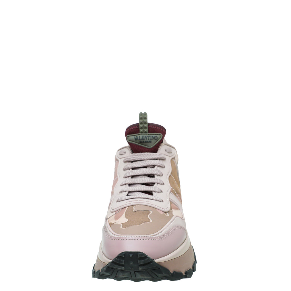 Valentino Bicolor Camo Rockrunner Platform Sneakers 38.5