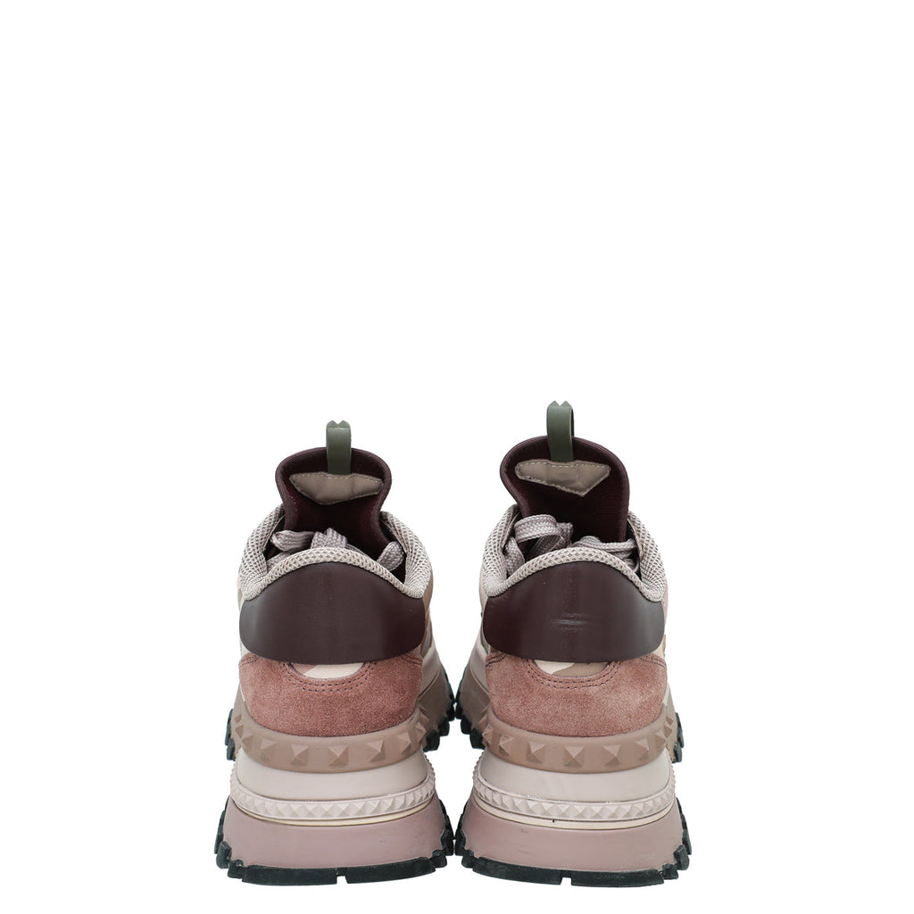Valentino Bicolor Camo Rockrunner Platform Sneakers 38.5