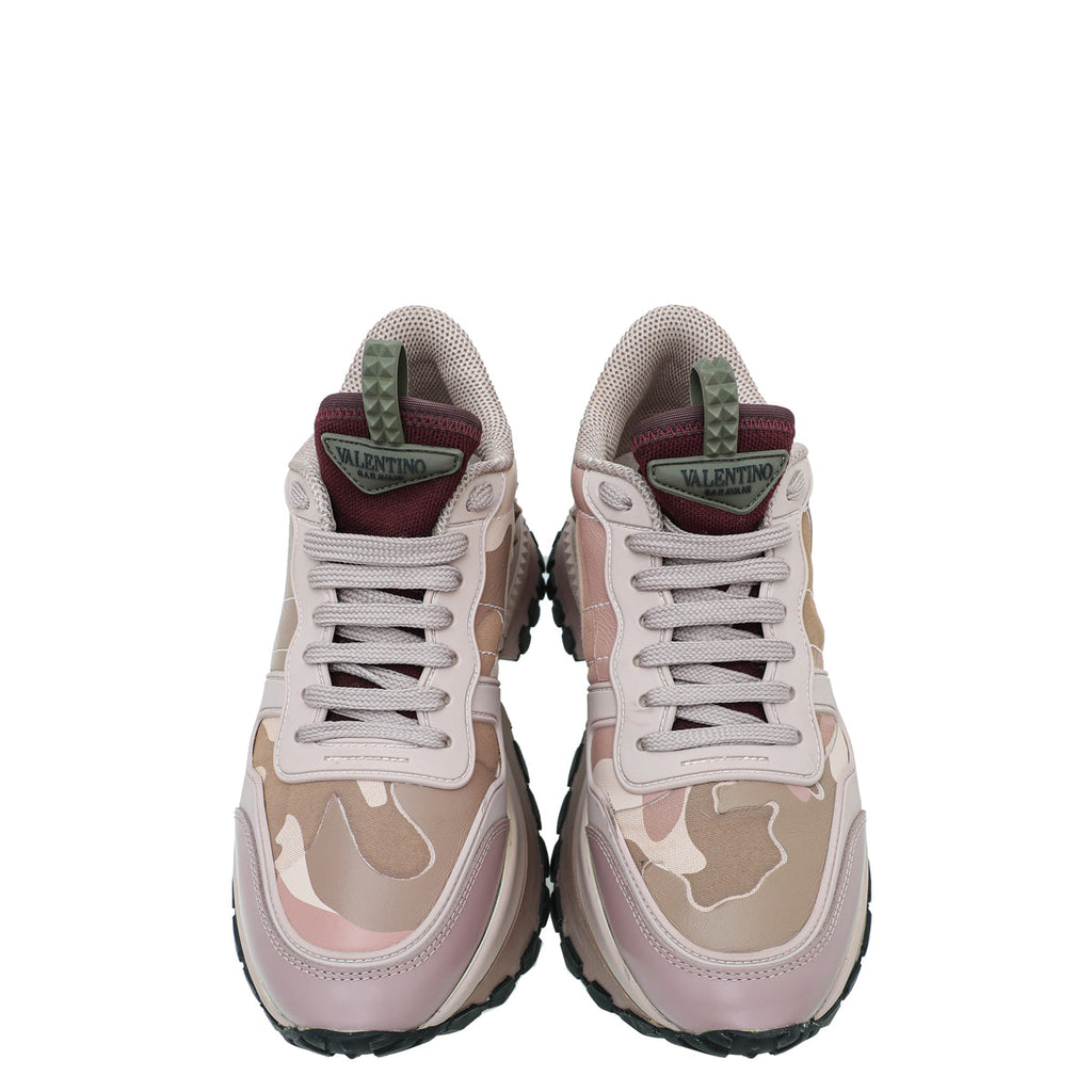 Valentino Bicolor Camo Rockrunner Platform Sneakers 38.5