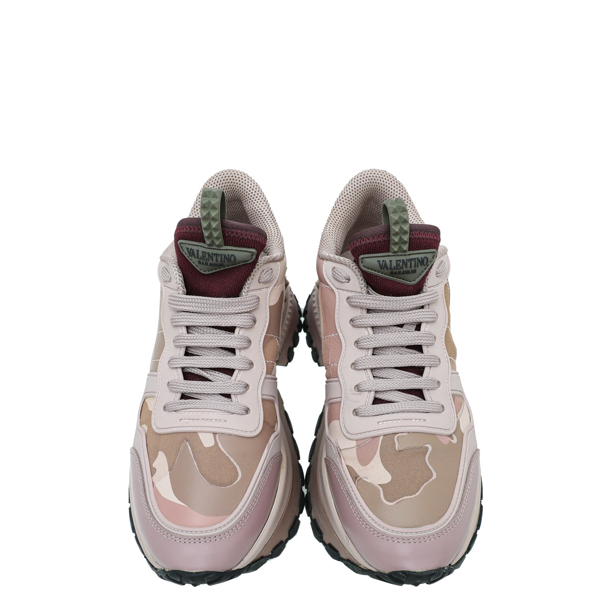 Valentino Bicolor Camo Rockrunner Platform Sneakers 38.5