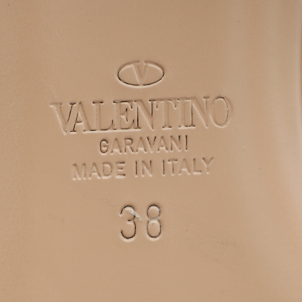 Valentino Bicolor Rockstud Alcove Ballet Flats 38