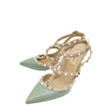 Valentino Greysh Green Rockstud Caged Pump 38