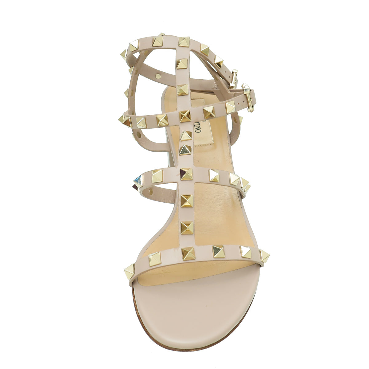 Valentino Poudre Rockstud Ankle Strap Sandal 38