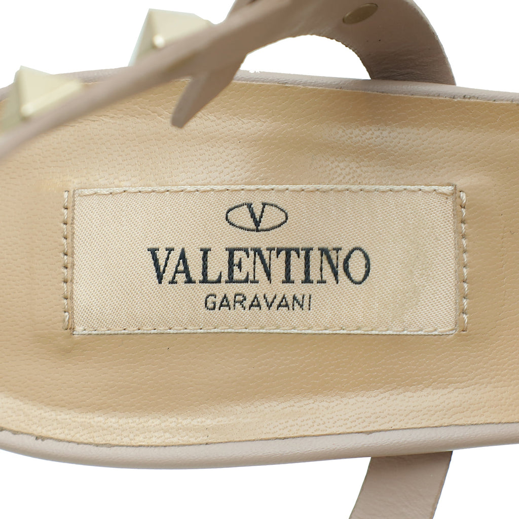 Valentino Poudre Rockstud Ankle Strap Sandal 38
