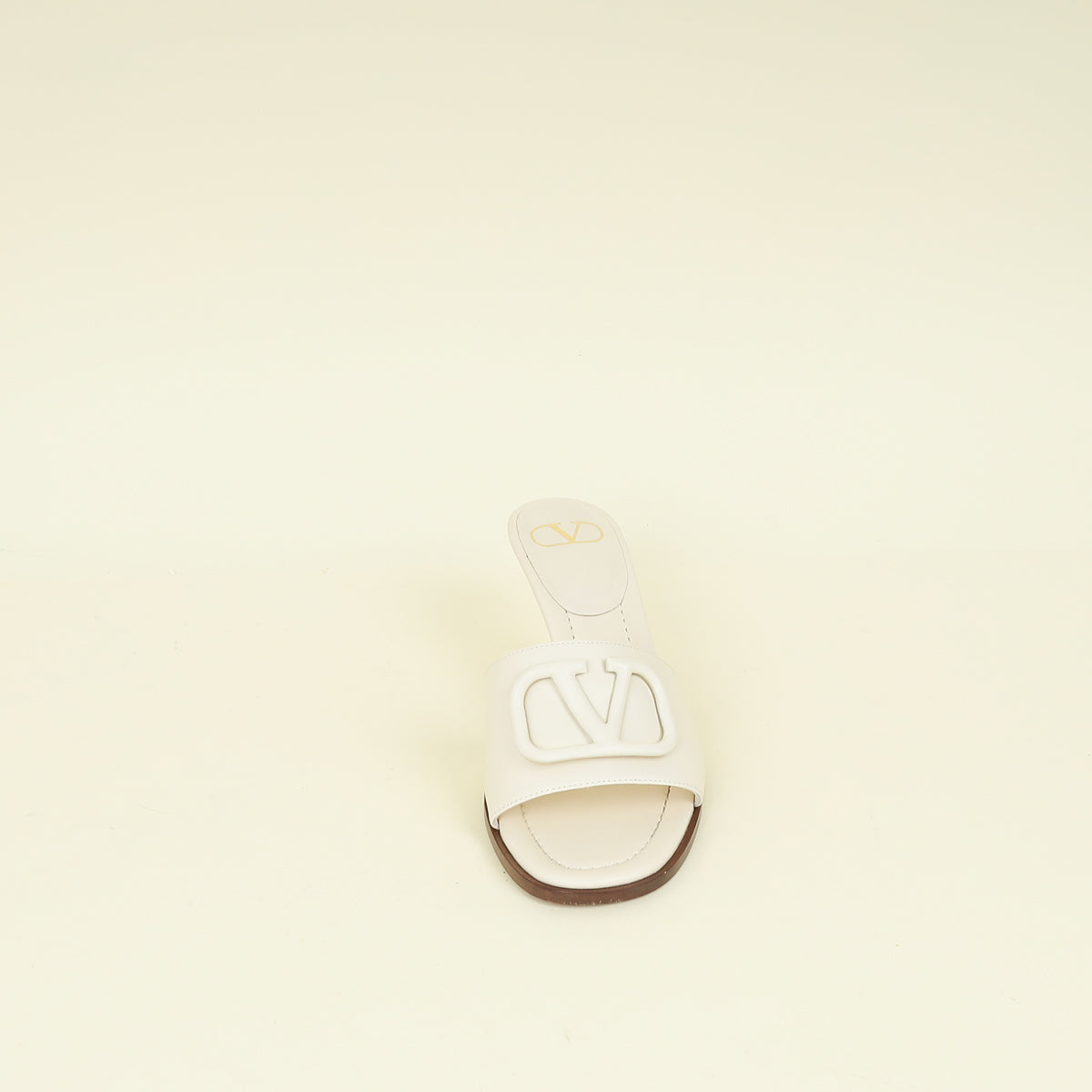 Valentino Cream VLogo Slides Mules 38