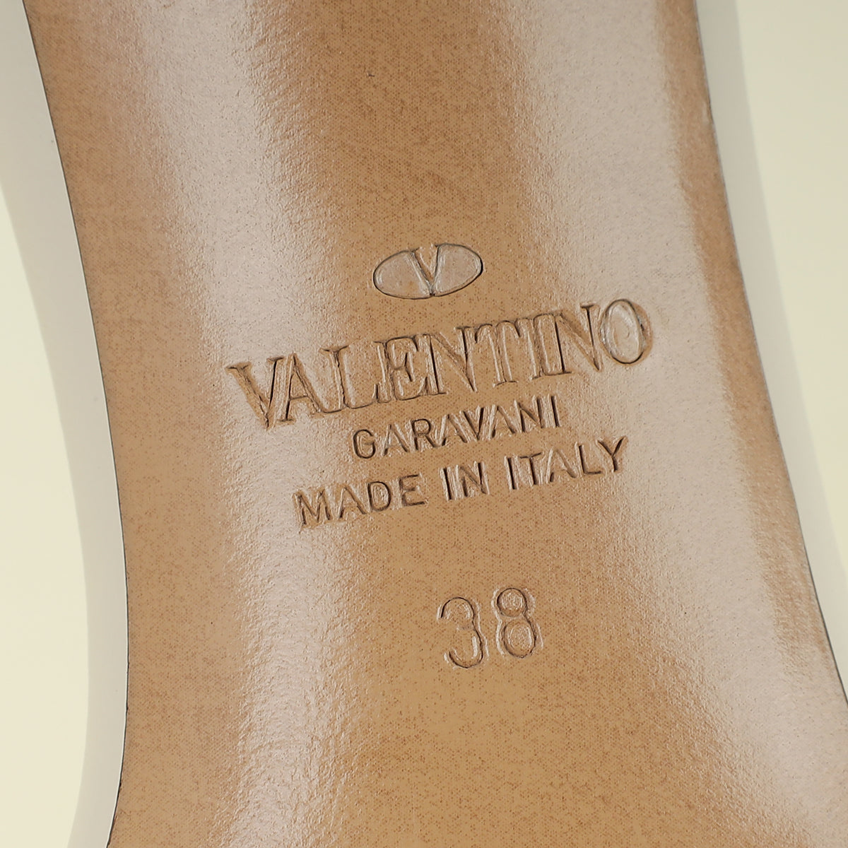 Valentino Cream VLogo Slides Mules 38