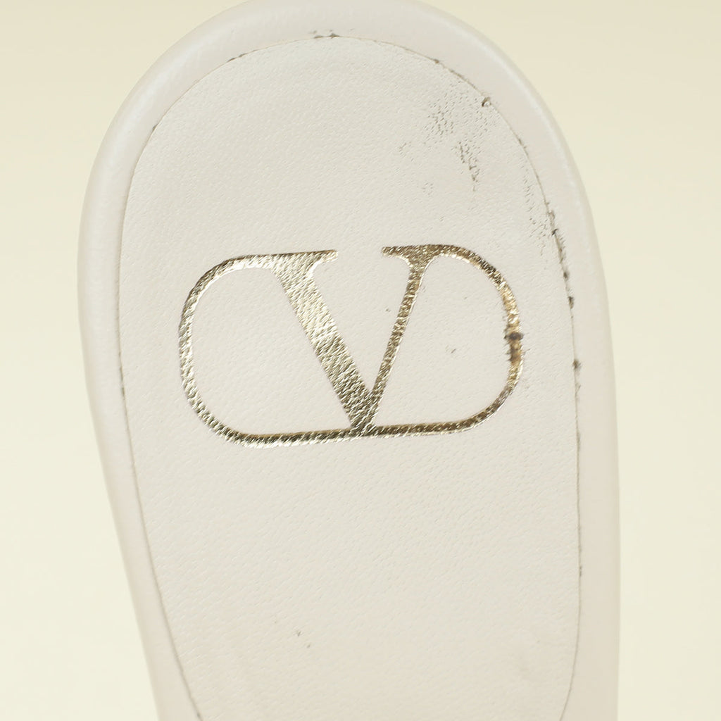Valentino Cream VLogo Slides Mules 38