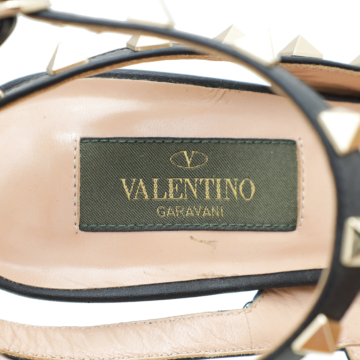 Valentino Bicolor Rockstud Camo Crystal Slingback Pump 38