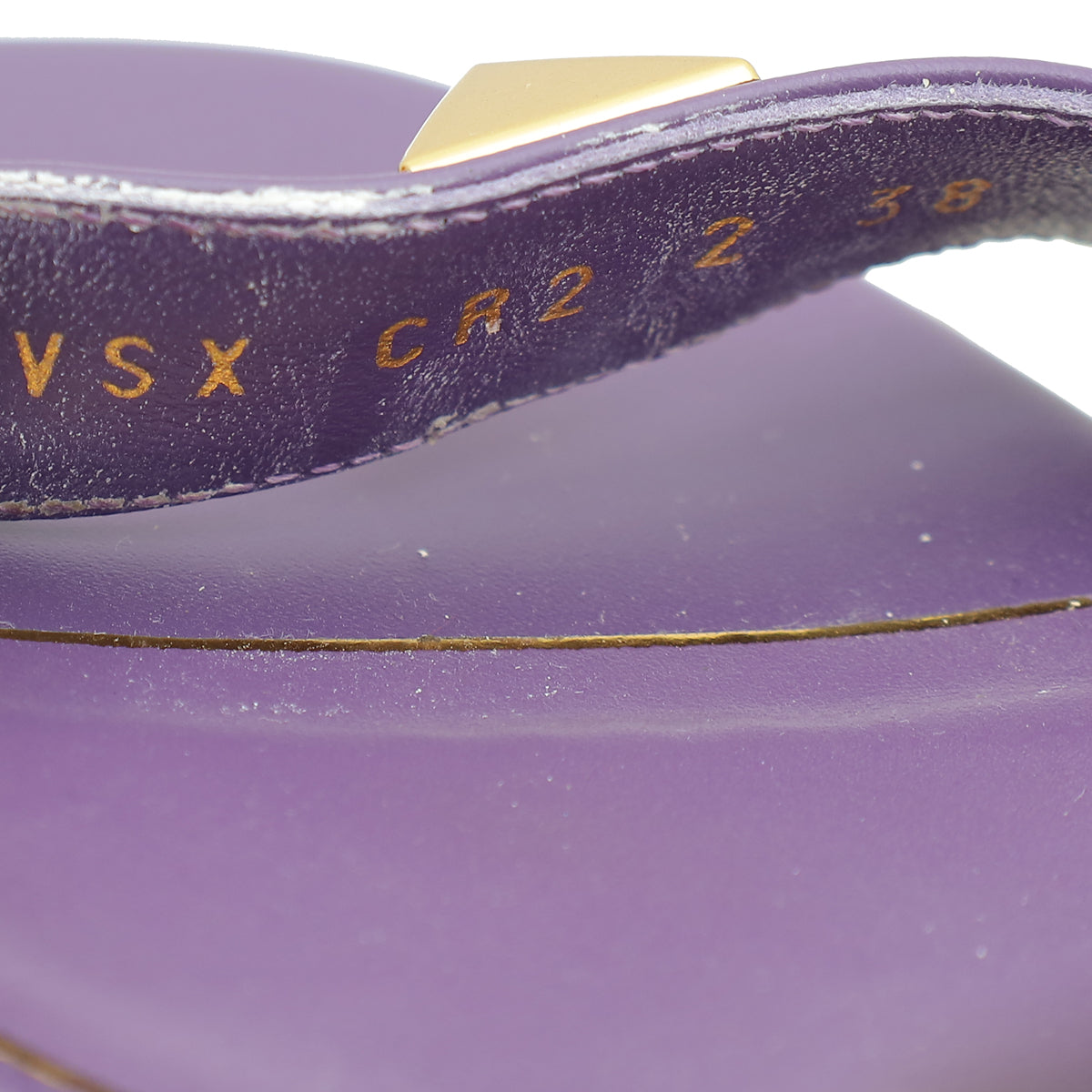 Valentino Purple Roman Studs Ankle Sandal 38