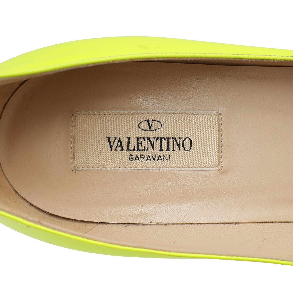 Valentino Neon Yellow Green Ankle Stud Pump 39.5