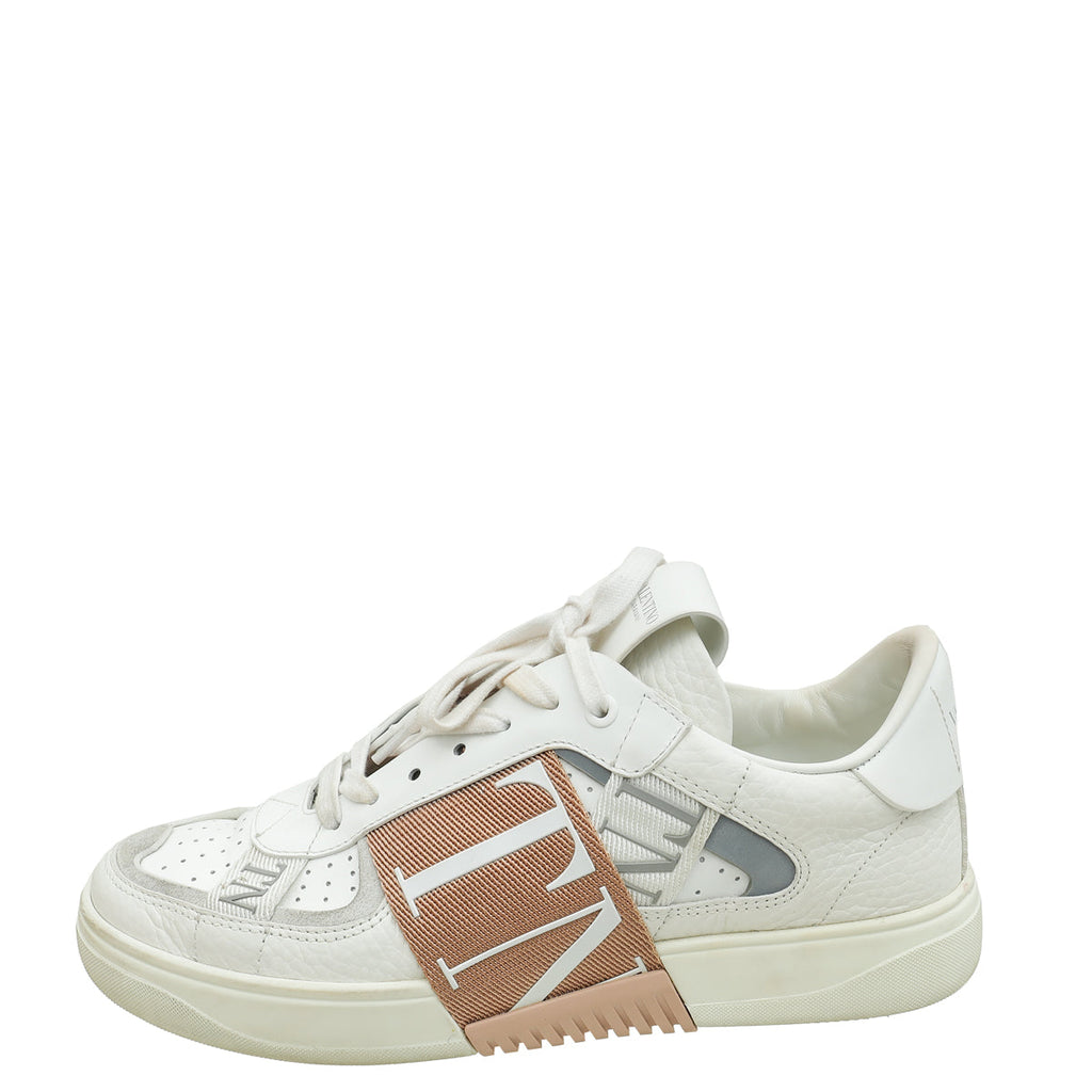 Valentino Bicolor VLTN Logo With Band Low Top Sneaker 39.5