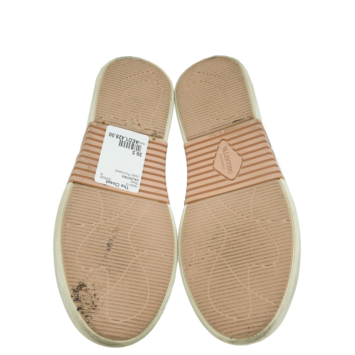 Valentino Bicolor VLTN Logo With Band Low Top Sneaker 39.5