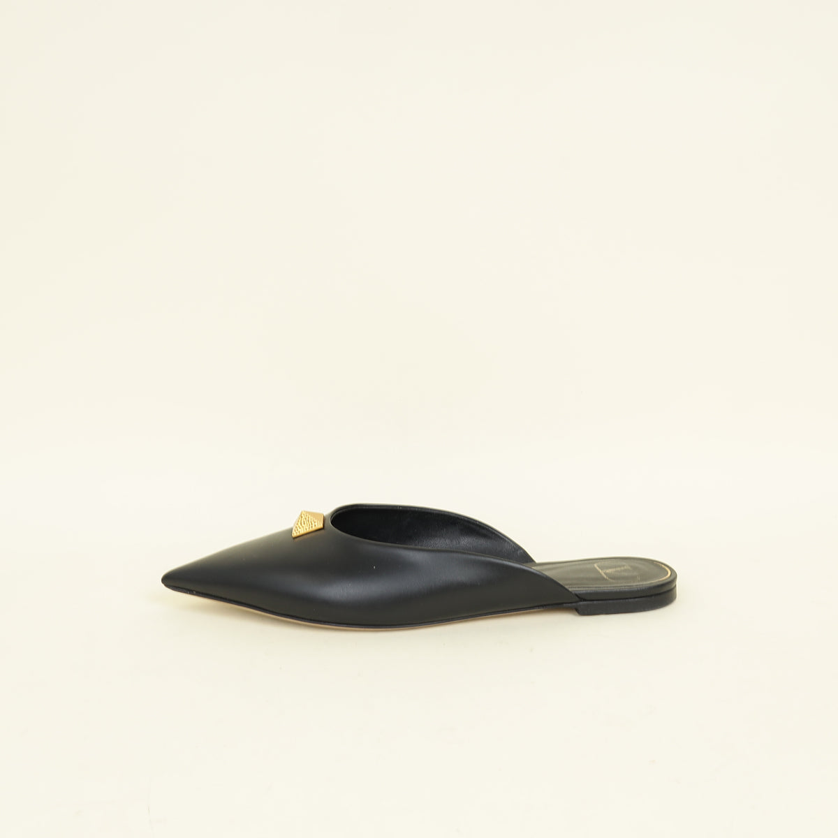 Valentino Black One Stud Mule 39.5