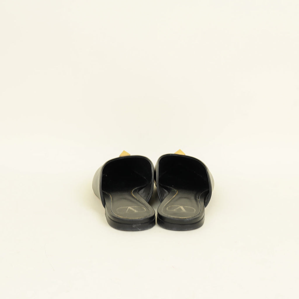 Valentino Black One Stud Mule 39.5