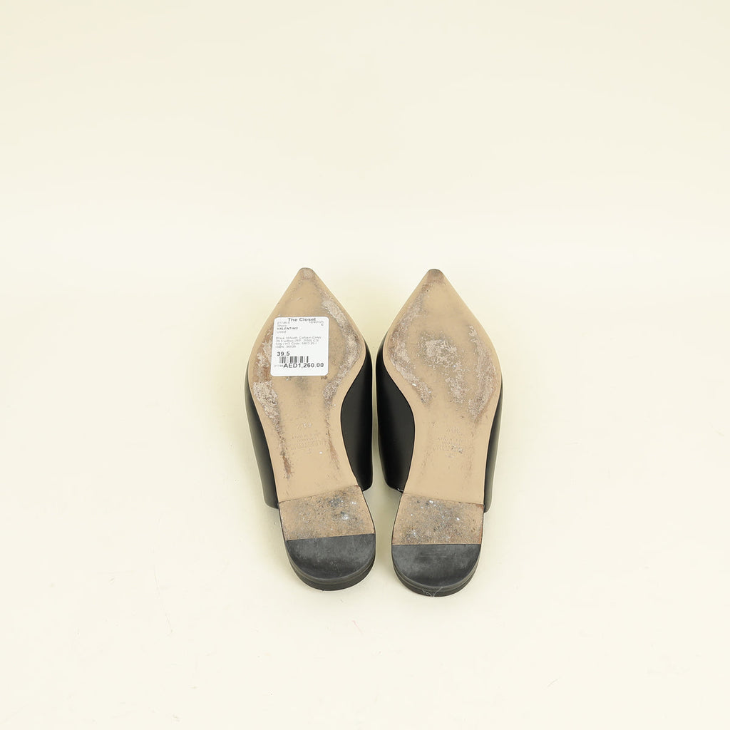 Valentino Black One Stud Mule 39.5