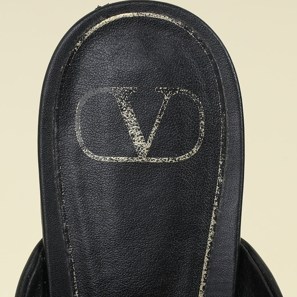 Valentino Black One Stud Mule 39.5