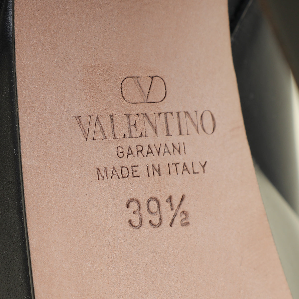 Valentino Black Vlogo Tan-Go Platform Ankle Boots 39.5