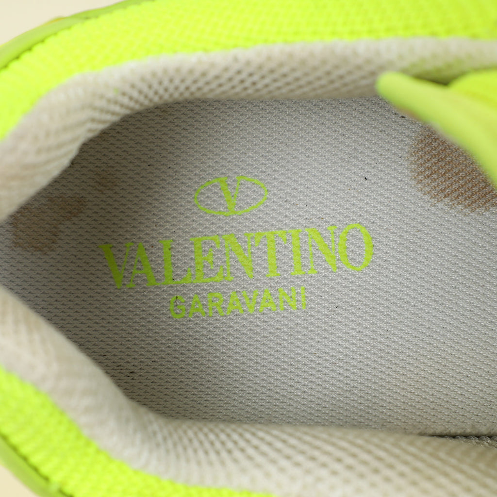 Valentino Neon Yellow Green VLogo Sneakers 39.5