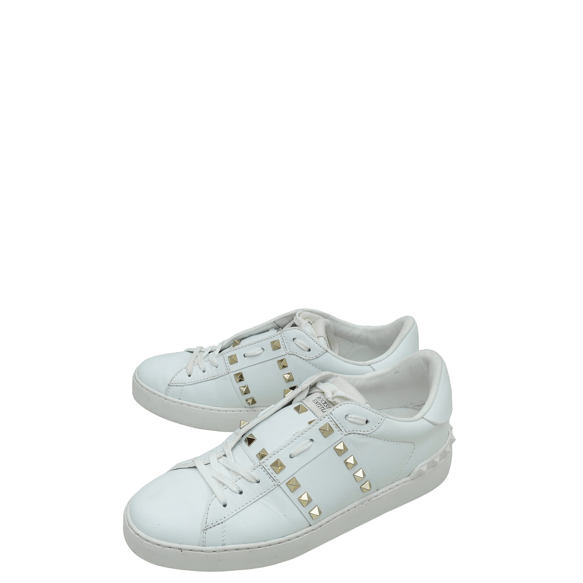 Valentino White Rockstud Untitled Open Sneaker 39