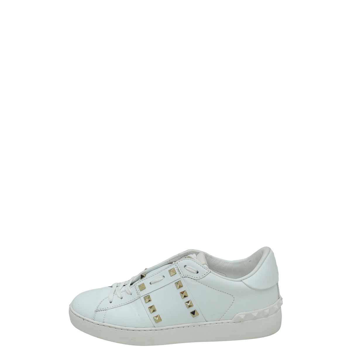 Valentino White Rockstud Untitled Open Sneaker 39