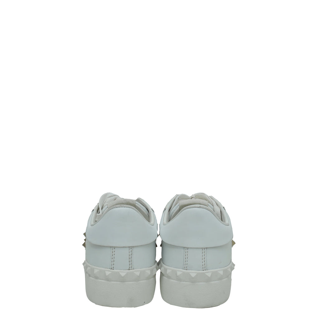 Valentino White Rockstud Untitled Open Sneaker 39