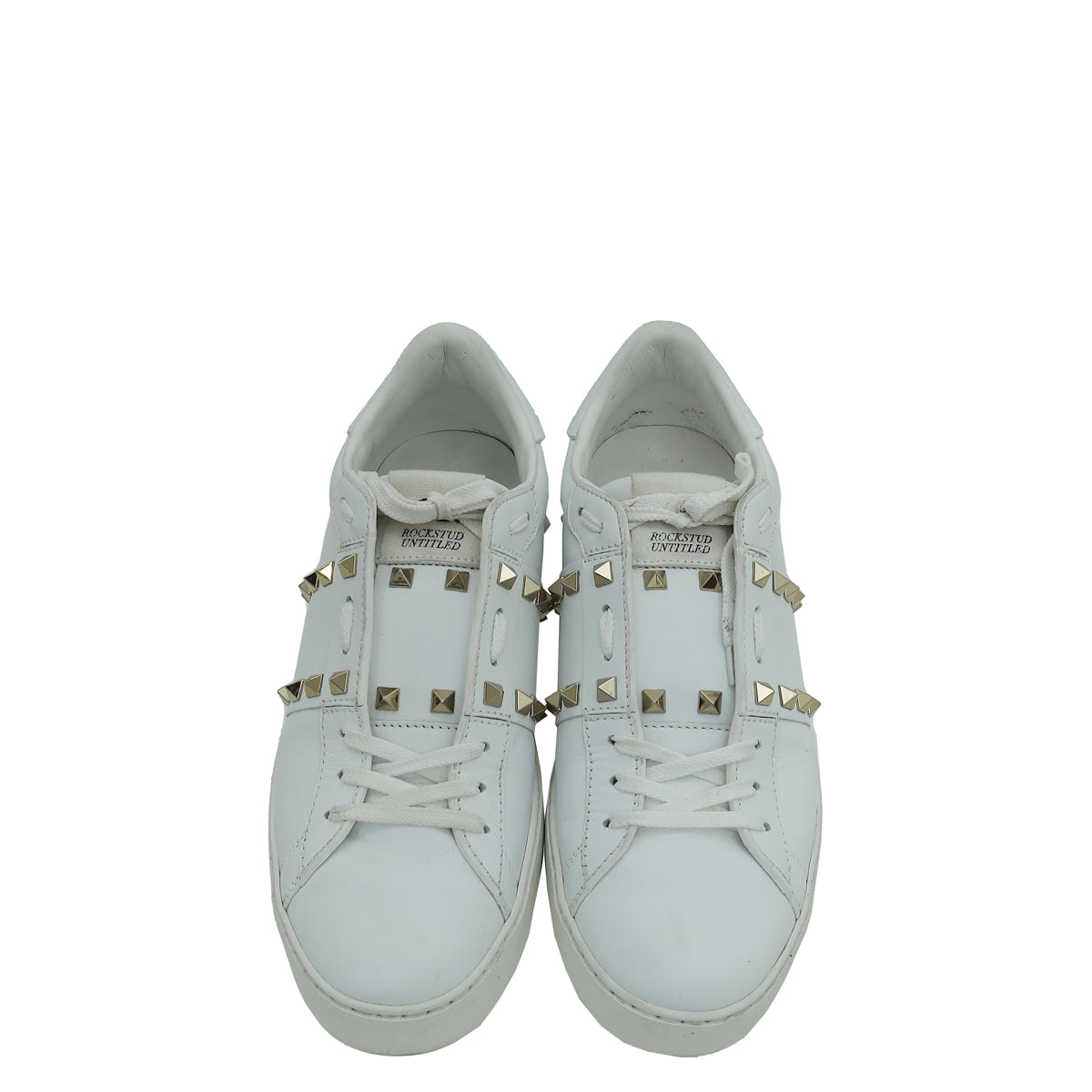 Valentino White Rockstud Untitled Open Sneaker 39