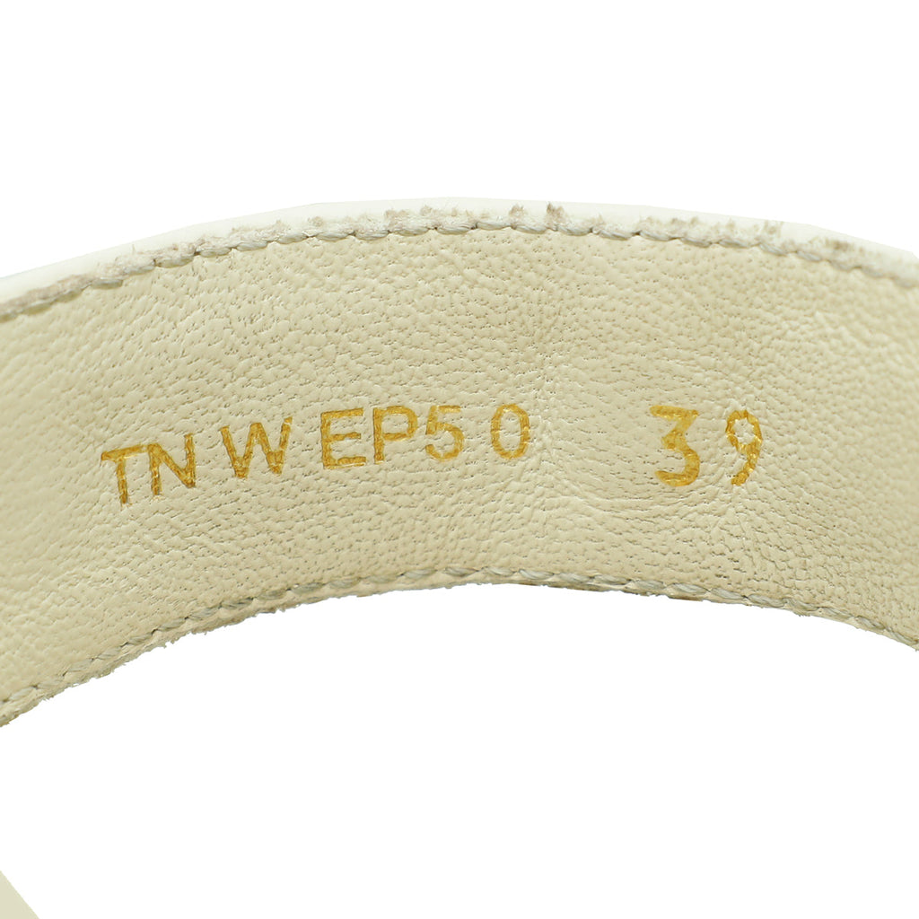 Valentino White Roman Rockstud Mules 39