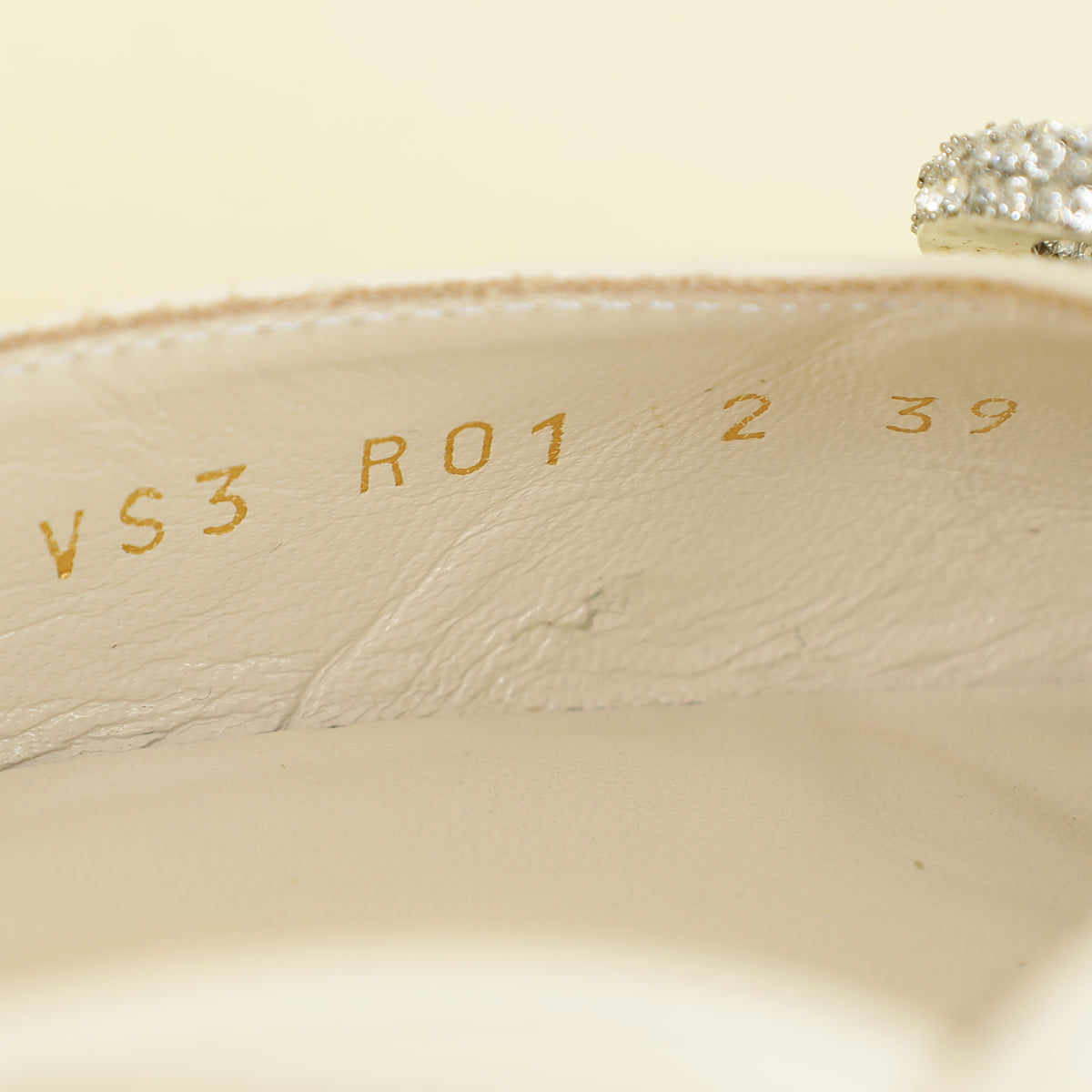 Valentino Light Ivory Vlogo Signature Slingback Pump