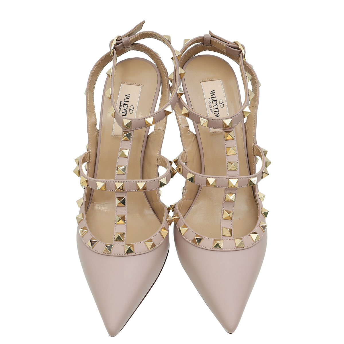Valentino Poudre Rockstud Caged Slingback Pump 39