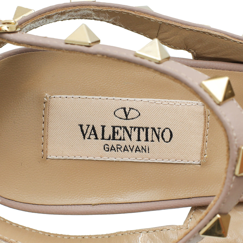 Valentino Poudre Rockstud Caged Slingback Pump 39