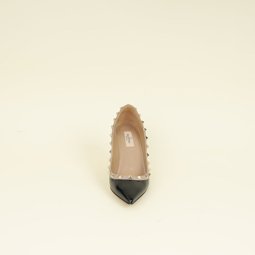 Valentino Black Rockstud Pump 39