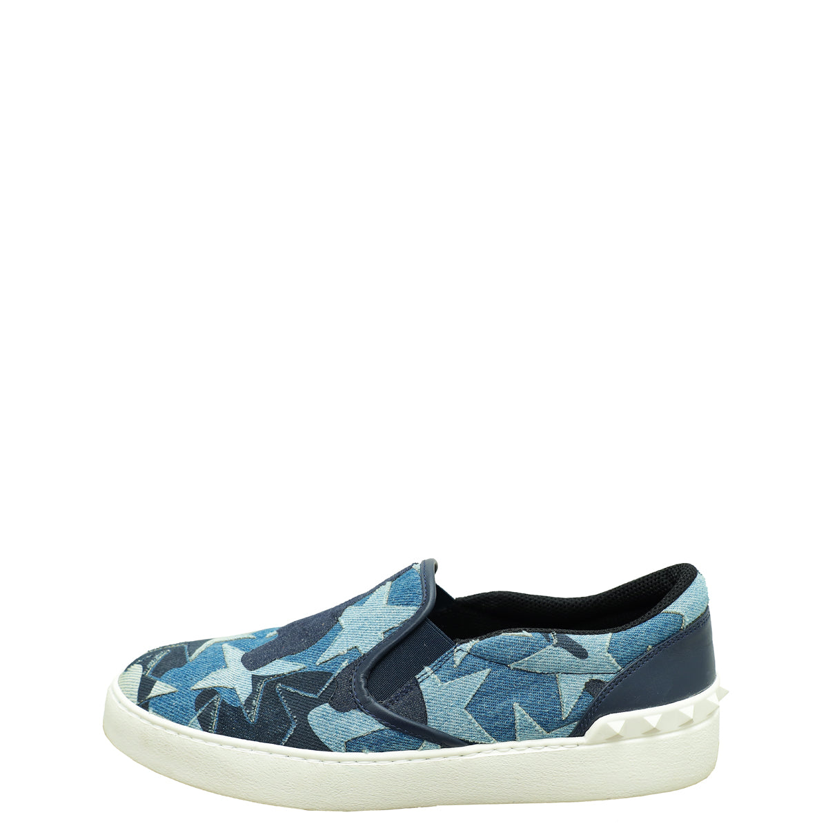 Valentino Multicolor Blue Denim Camustar Slip On Sneaker 39