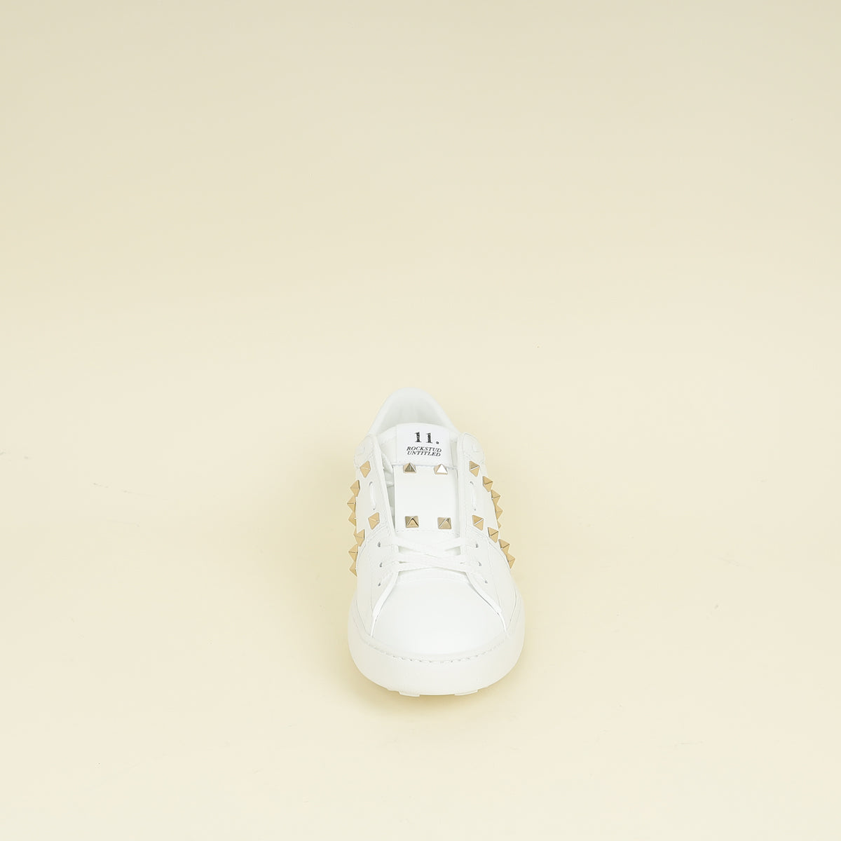 Valentino White Rockstud Untitled Sneaker 40.5