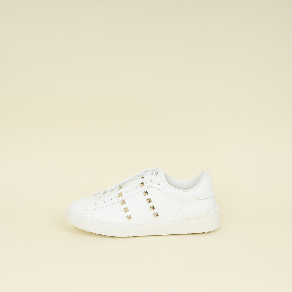 Valentino White Rockstud Untitled Sneaker 40.5