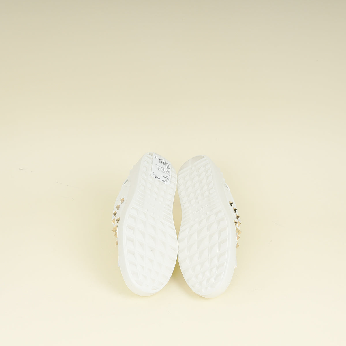 Valentino White Rockstud Untitled Sneaker 40.5