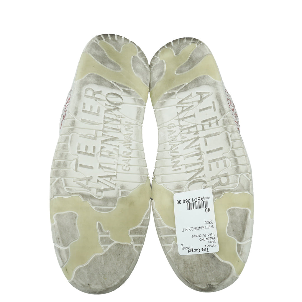 Valentino White Atelier 03 Rose Edition Sneaker 40