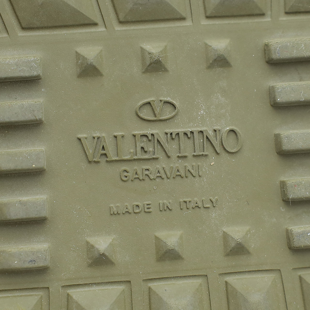 Valentino Olive Rockrunner Camouflage Sneaker 40