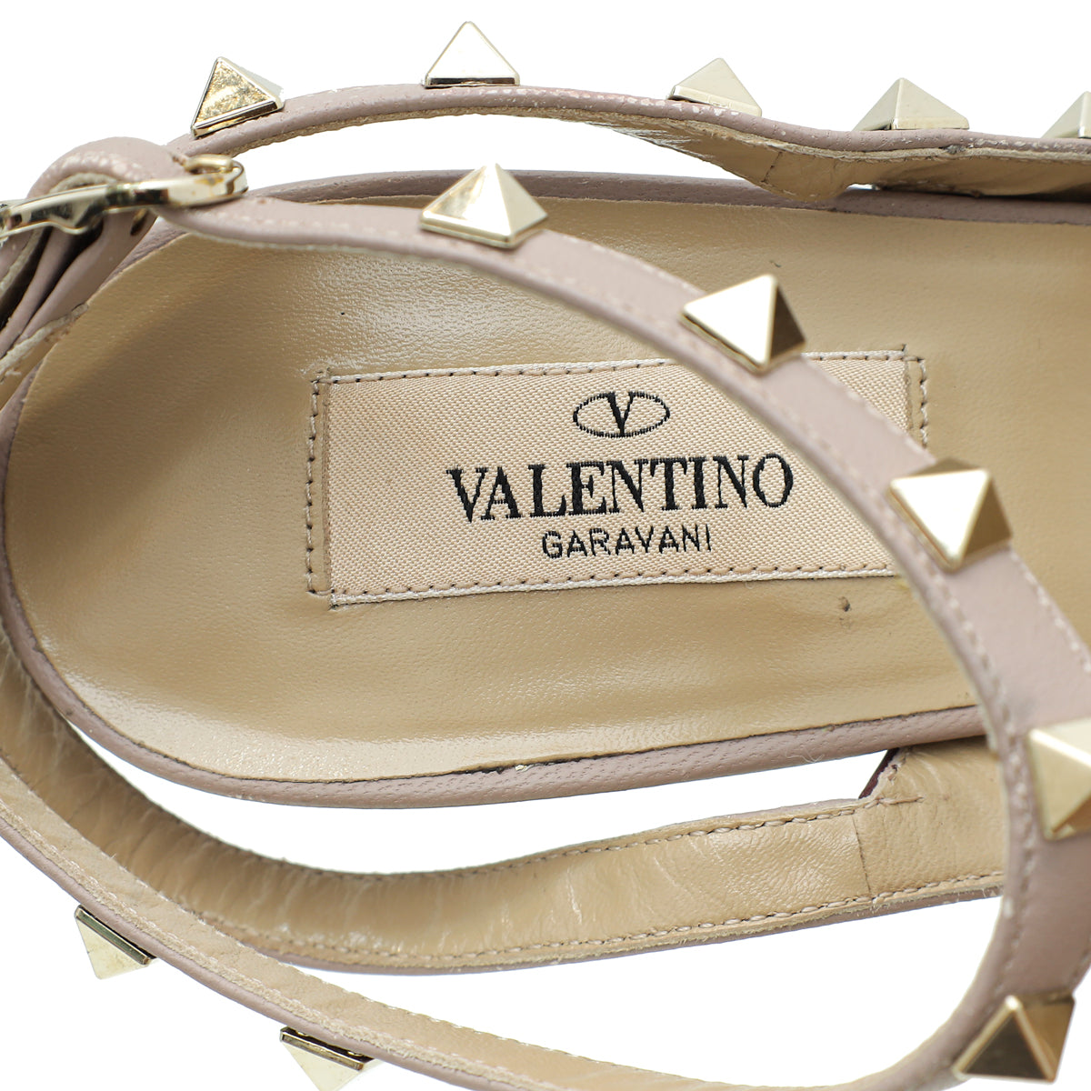 Valentino Bicolor Rockstud Caged Slingback Pumps 41