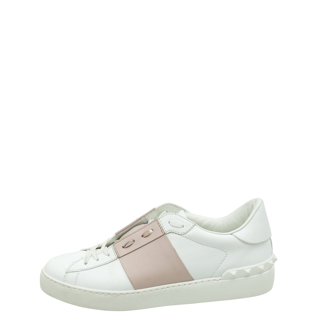 Valentino Bicolor Open Rockstud Sneaker 41