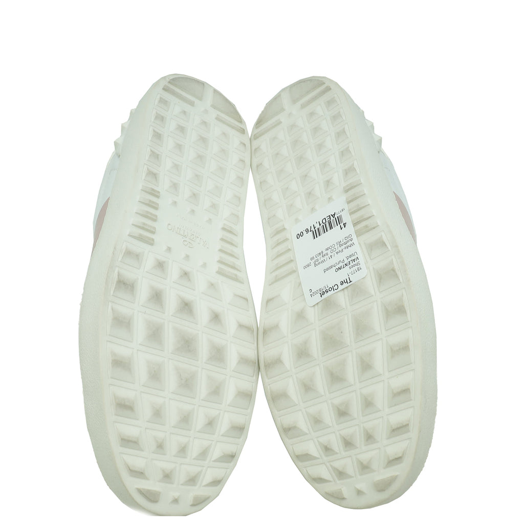 Valentino Bicolor Open Rockstud Sneaker 41