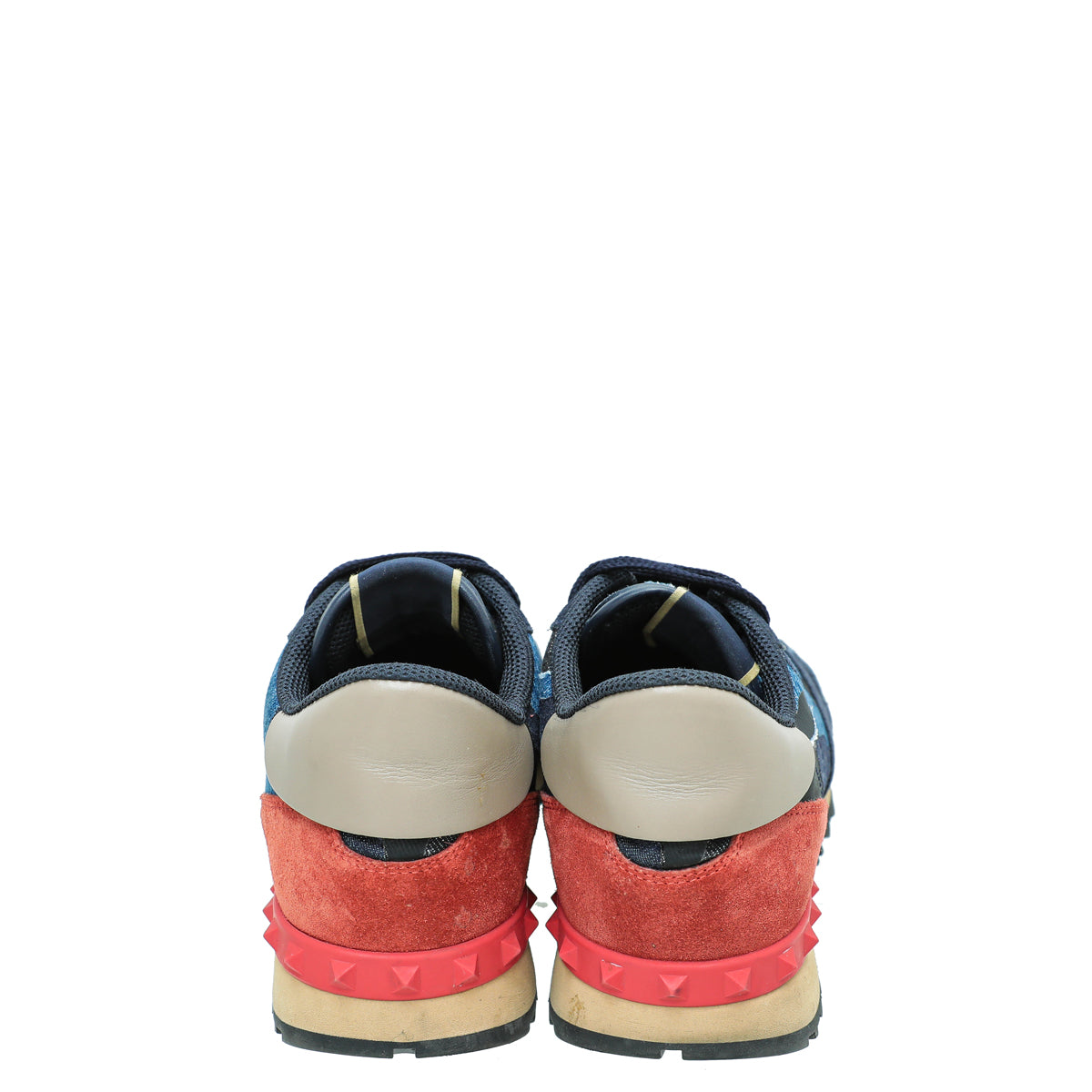 Valentino Blue Multicolor Camouflage Rockrunner Sneakers 41
