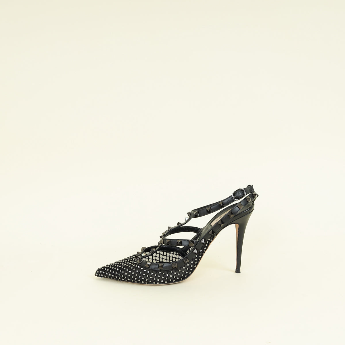 Valentino Black Rockstud 100 Pumps 42