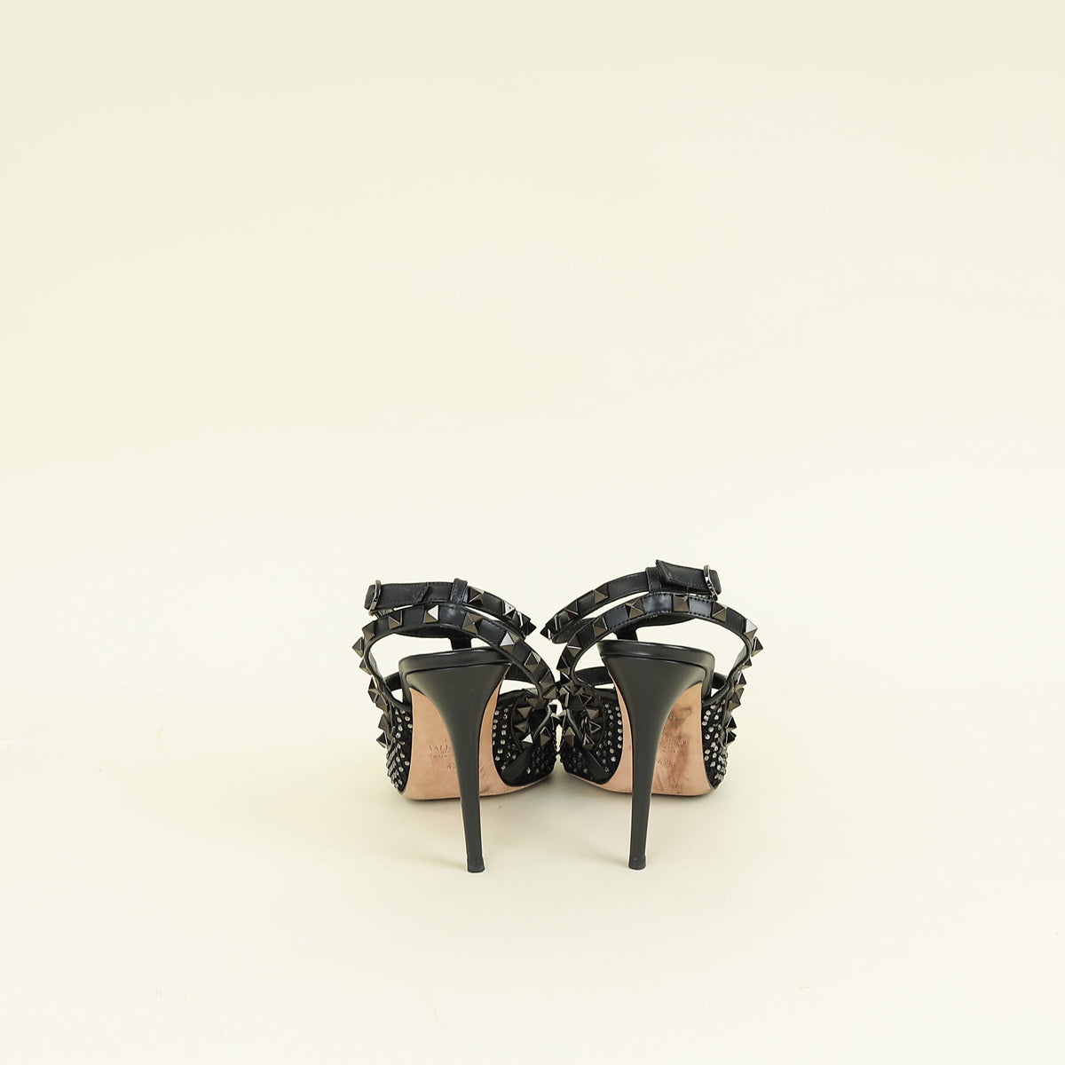 Valentino Black Rockstud 100 Pumps 42