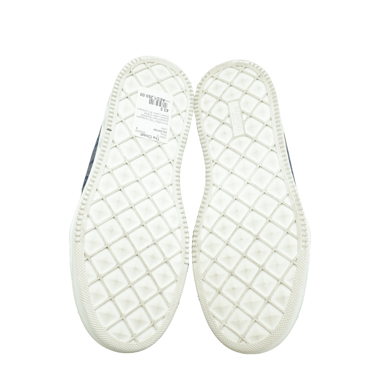 Valentino Denim Tricolor One Stud XL Sneakers 43.5