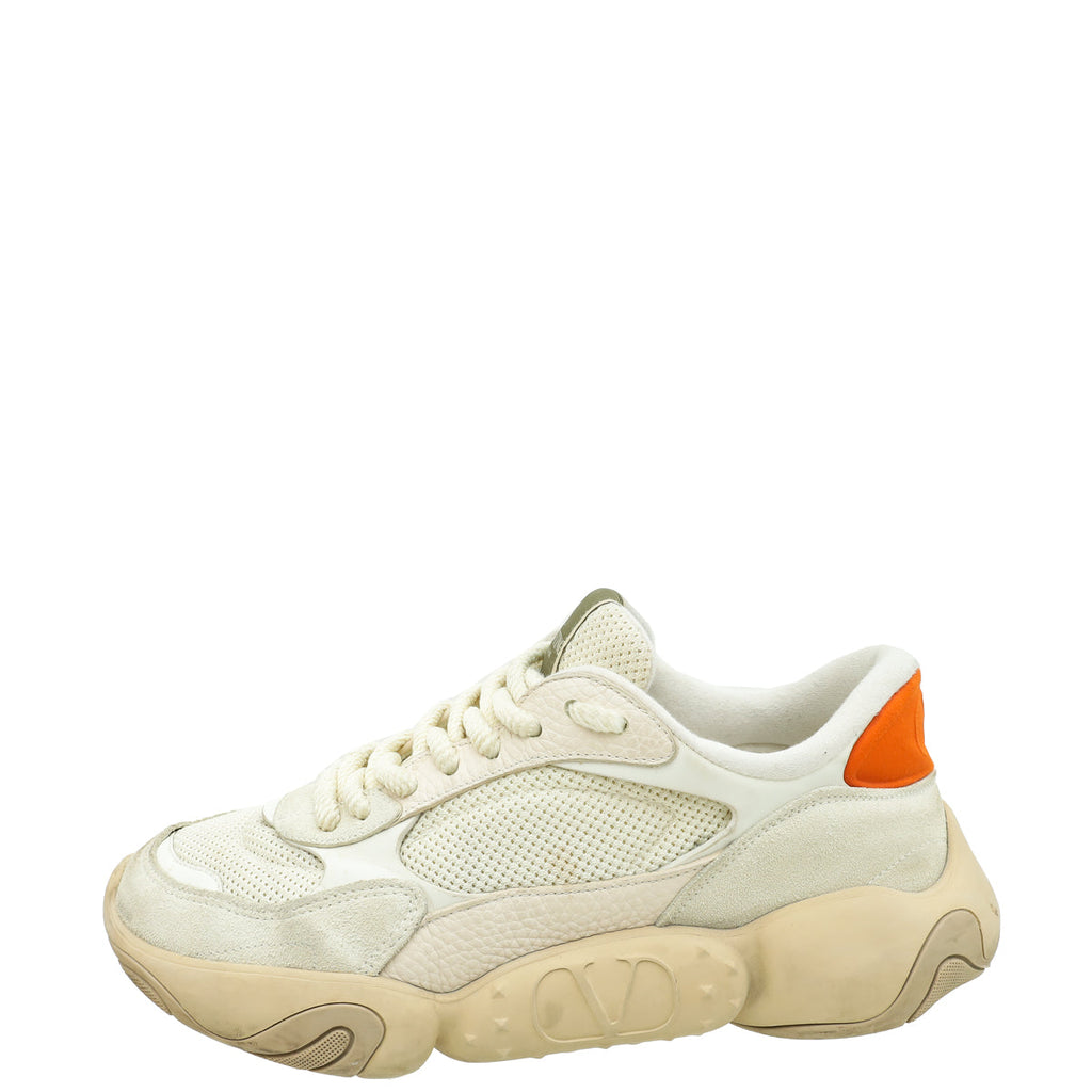 Valentino Cream Bubbleback Sneakers 44