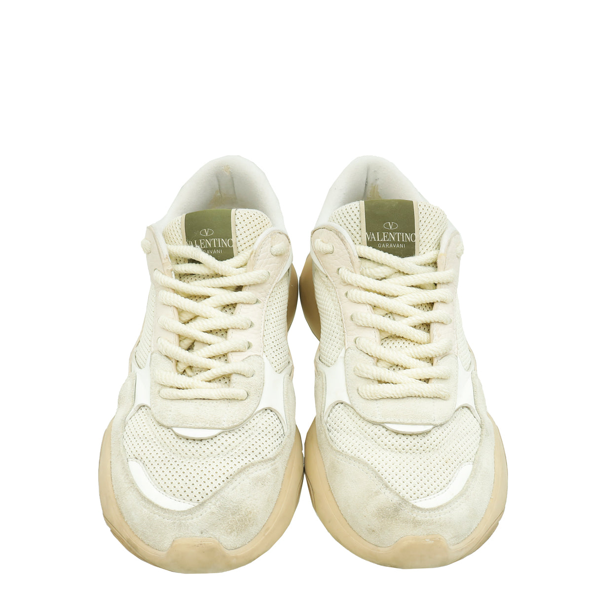 Valentino Cream Bubbleback Sneakers 44