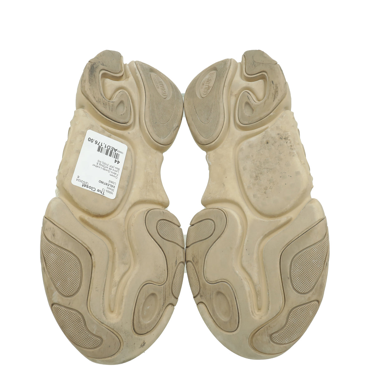 Valentino Cream Bubbleback Sneakers 44